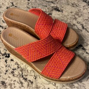 Bzees Colorful Wedge Sandals